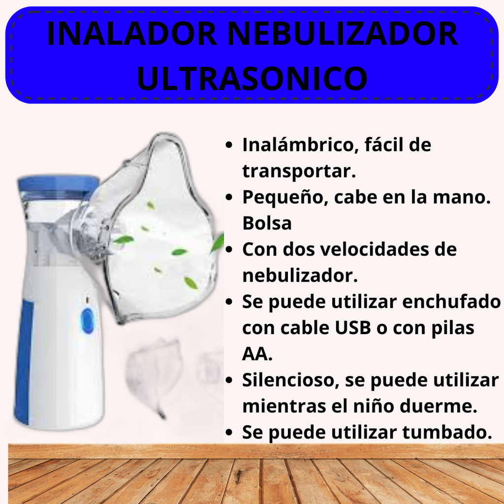 Nebulizador Portátil Para Adultos Y Niño